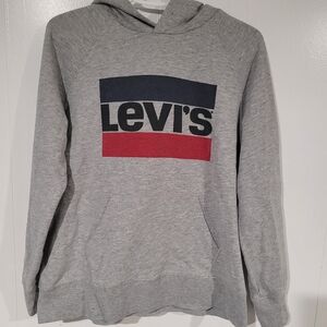 Levi's Gray Logo Hoodie for Men